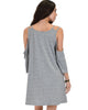 Sassy Sun Kissed Strappy Grey Shift Dress - Lyss Loo