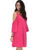 Sassy Sun Kissed Strappy Fuschia Shift Dress - Lyss Loo