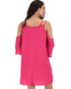 Sassy Sun Kissed Strappy Fuschia Shift Dress - Lyss Loo