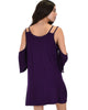 Sassy Sun Kissed Strappy Purple Shift Dress - Lyss Loo