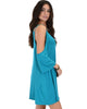 Sassy Sun Kissed Strappy Teal Shift Dress - Lyss Loo