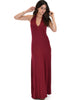 Love Potion Halter Burgundy Maxi Dress - Full Image