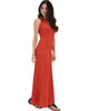 Love Potion Halter Rust Maxi Dress - Side Image