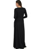 Celestial Long Sleeve Black Wrap Maxi Dress - Lyss Loo