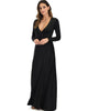 Celestial Long Sleeve Black Wrap Maxi Dress - Lyss Loo