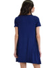 Lyss Loo Navy Better Together Shirt Tunic Dress With Pocket - Lyss Loo