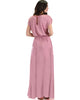 Timeless Rose Maxi Dress With Elastic Waist & Side Slit - Lyss Loo