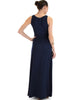 Lyss Loo All Mine Sleeveless Crossover Navy Wrap Maxi Dress - Lyss Loo