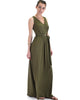 Lyss Loo All Mine Sleeveless Crossover Olive Wrap Maxi Dress - Lyss Loo