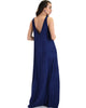 Lyss Loo Lost In Paradise Sleeveless Deep V-Neck Navy Shift Maxi Dress - Lyss Loo