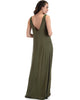 Lyss Loo Lost In Paradise Sleeveless Deep V-Neck Olive Shift Maxi Dress - Lyss Loo