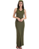 Lyss Loo Olive Ascension Contemporary Hooded Maxi Dress - Lyss Loo