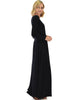 Sweetest Kiss Long Sleeve Black Maxi Dress - Lyss Loo