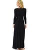 Sweetest Kiss Long Sleeve Black Maxi Dress - Lyss Loo