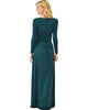 Sweetest Kiss Long Sleeve Green Maxi Dress - Lyss Loo