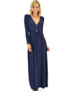 Sweetest Kiss Long Sleeve Navy Maxi Dress - Lyss Loo