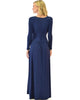 Sweetest Kiss Long Sleeve Navy Maxi Dress - Lyss Loo