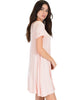 Reporting For Cutie Pink T-Shirt Tunic Dress - Side Image