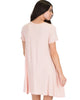 Reporting For Cutie Pink T-Shirt Tunic Dress - Back Image