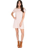 Reporting For Cutie Pink T-Shirt Tunic Dress - Full Image