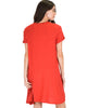 Reporting For Cutie Rust T-Shirt Tunic Dress - Back Image