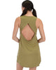 All Yours Open Back Olive Sleep Shirt - Lyss Loo