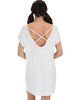 Dream Delight Cross Back Ivory Sleep Shirt - Lyss Loo