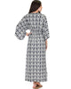 Sunrise to Sunset Kimono Pattern Maxi Dress - Back Image