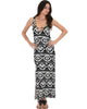 Day Break Black Pattern Maxi Dress - Main Image