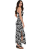 Day Break Black Pattern Maxi Dress - Side Image