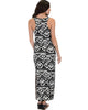 Day Break Black Pattern Maxi Dress - Back Image