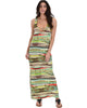 Day Break Green Pattern Maxi Dress - Main Image