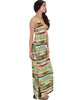 Day Break Green Pattern Maxi Dress - Side Image