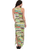 Day Break Green Pattern Maxi Dress - Back Image