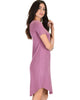 Truly Madly Deep-V Neck Mauve Sleep Dress - Lyss Loo