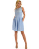 I'm Smitten Blue Skater Dress With Pockets - Lyss Loo