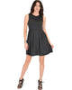 I'm Smitten Charcoal Skater Dress With Pockets - Full Image