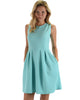 I'm Smitten Mint Skater Dress With Pockets - Lyss Loo