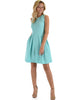 I'm Smitten Mint Skater Dress With Pockets - Lyss Loo