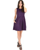 I'm Smitten Purple Skater Dress With Pockets - Full Image