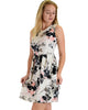 I’m Smitten Black Floral Print Skater Dress with Pockets - Lyss Loo