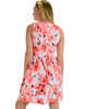 I’m Smitten Coral Floral Print Skater Dress with Pockets - Lyss Loo