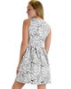 I’m Smitten Silver Floral Print Skater Dress with Pockets - Lyss Loo