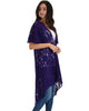 Lyss Loo Women's Simple Pleasure Purple Lace Kimono Cardigan - Lyss Loo