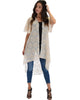 Lyss Loo Women's Simple Pleasure White Gold Lace Kimono Cardigan - Lyss Loo