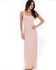 Racerback Striped Pink Maxi Dress - Full Image