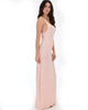 Racerback Striped Pink Maxi Dress - Side Image