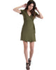 Lyss Loo Olive Don't Tell 'Em Wrap Dress - Lyss Loo