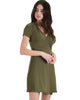 Lyss Loo Olive Don't Tell 'Em Wrap Dress - Lyss Loo