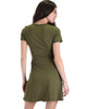 Lyss Loo Olive Don't Tell 'Em Wrap Dress - Lyss Loo